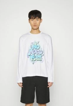 Holzweiler HANGER PRINT LONGSLEEVE - Long Sleeved Top - White