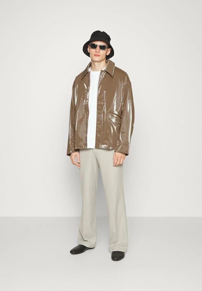 HUG JACKET - Faux leather jacket - brown Holzweiler HUG JACKET - Faux Leather Jacket - Brown -Holzweiler shop f5fe13b1a4744b4091c1334548457065