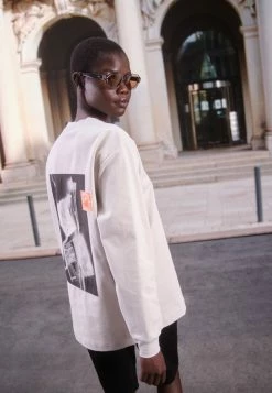 Holzweiler LURING PATCH - Long Sleeved Top - Grey