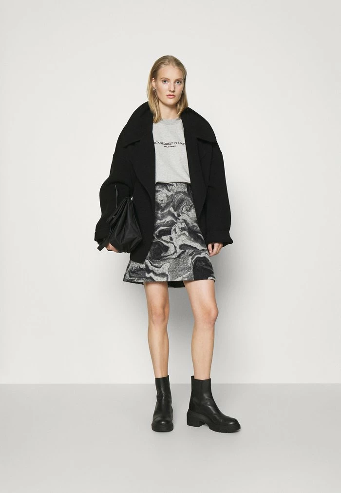 Holzweiler BELLA SKIRT - Mini Skirt - Grey Mix 4 Holzweiler BELLA SKIRT - Mini Skirt - Grey Mix - Image 2
