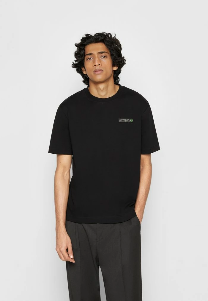 HANGER CHROME TEE - Print T-shirt - black Holzweiler HANGER CHROME TEE - Print T-shirt - Black -Holzweiler shop fe514ae84b95424c84e444b42f6af20f