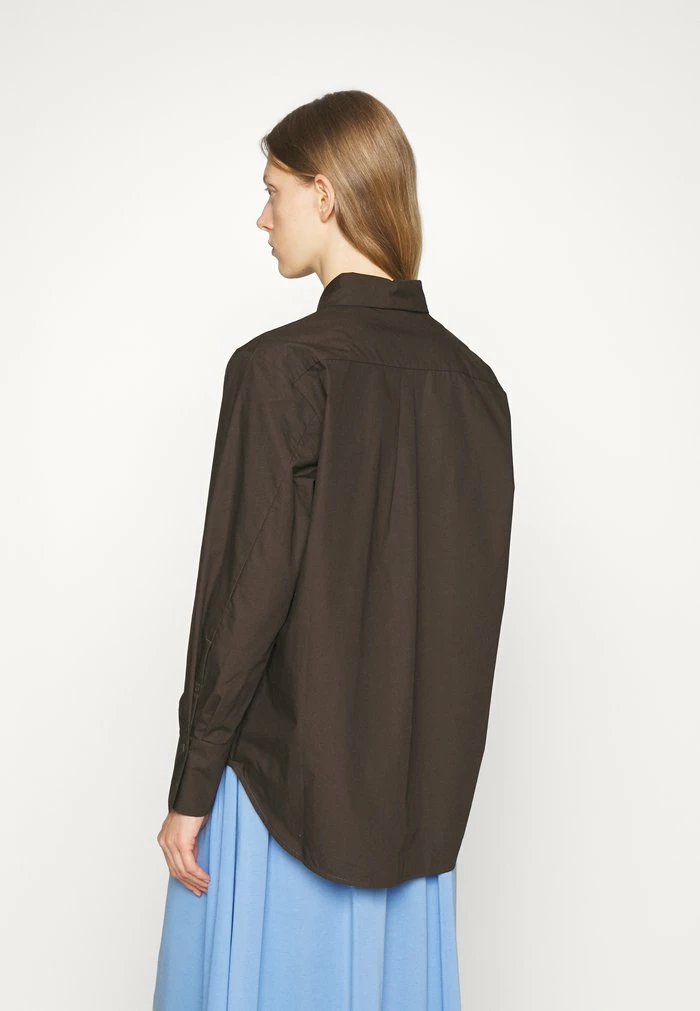 BLAOU - Button-down blouse - brown Holzweiler BLAOU - Button-down Blouse - Brown -Holzweiler shop febc8b938f4c473bb01a50d6281ae215